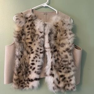 Elie Tahari-  genuine fur vest